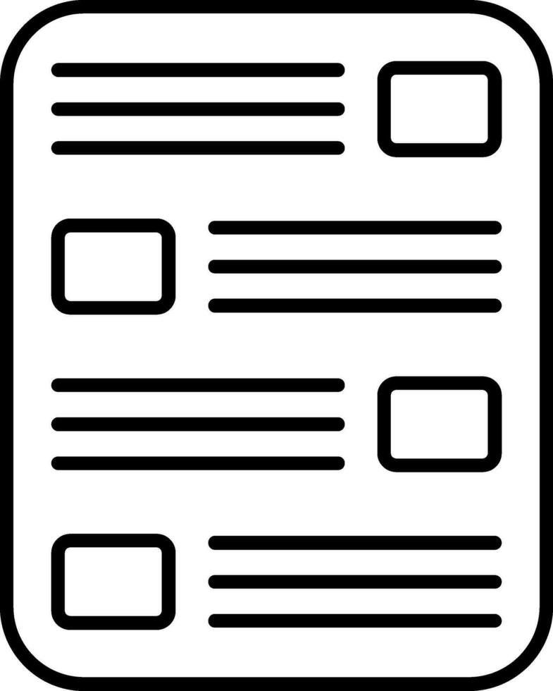 List Line Icon vector