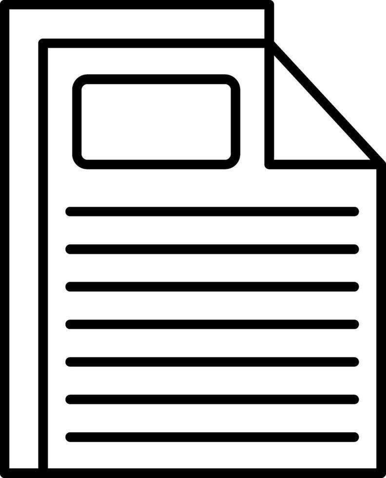 File Line Icon vector