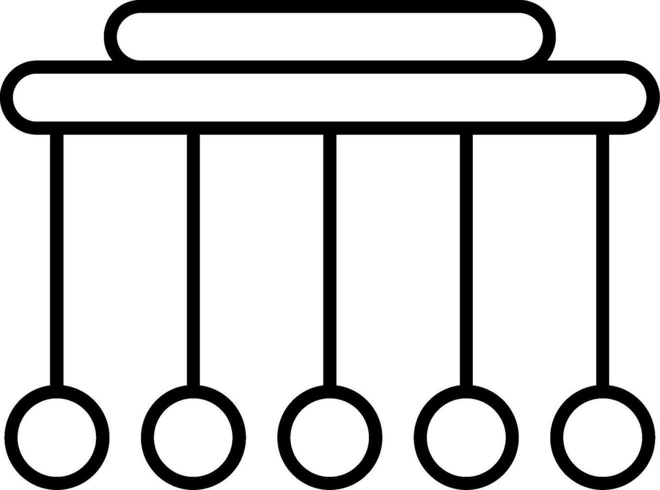 Pendulum Line Icon vector