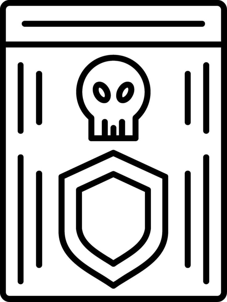 Shield Line Icon vector