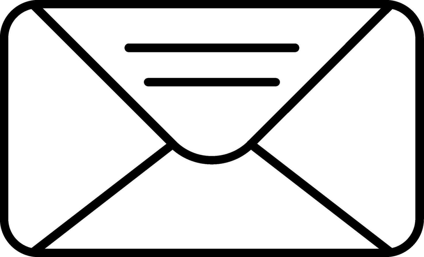 Mail Line Icon vector