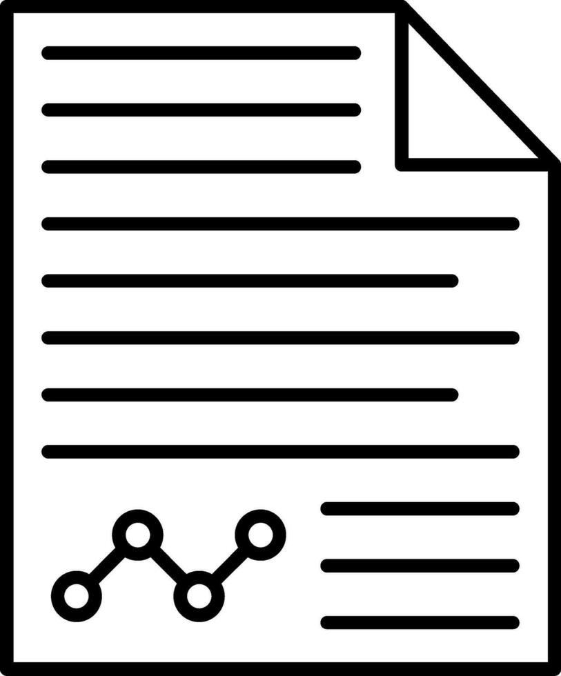 Contract Line Icon vector