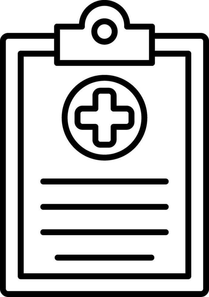 Clipboard Line Icon vector