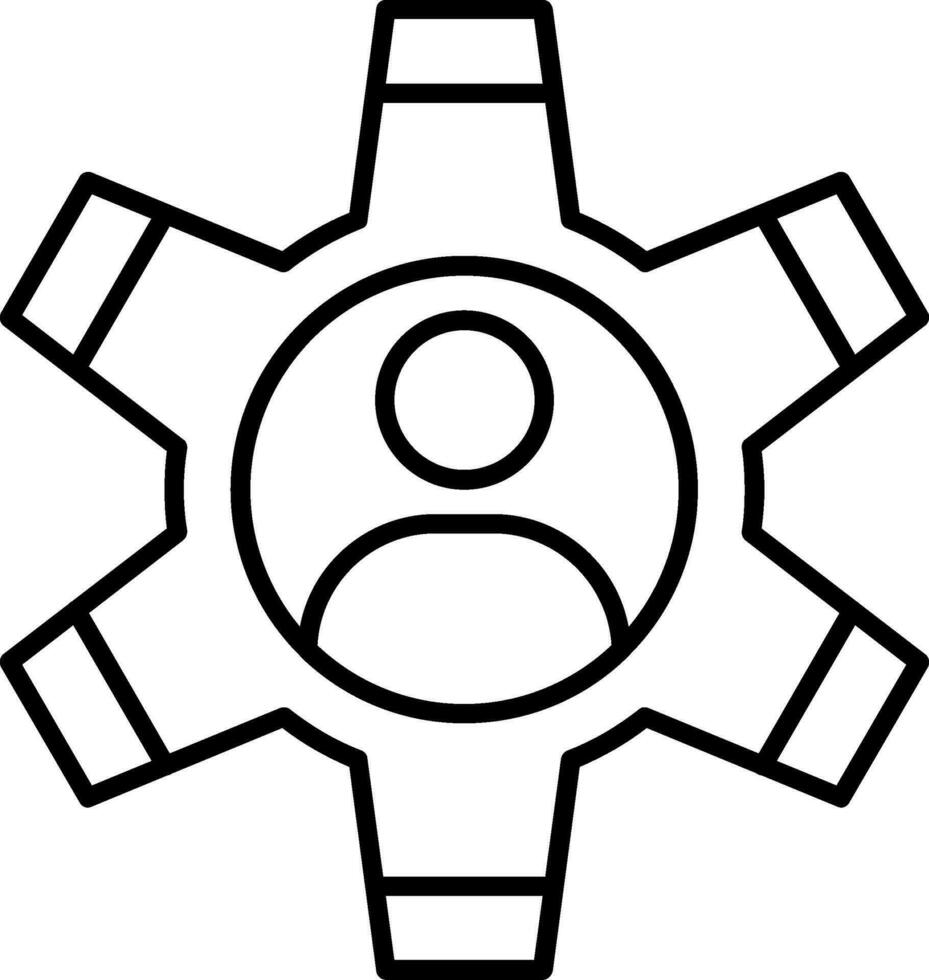 Management Line Icon vector