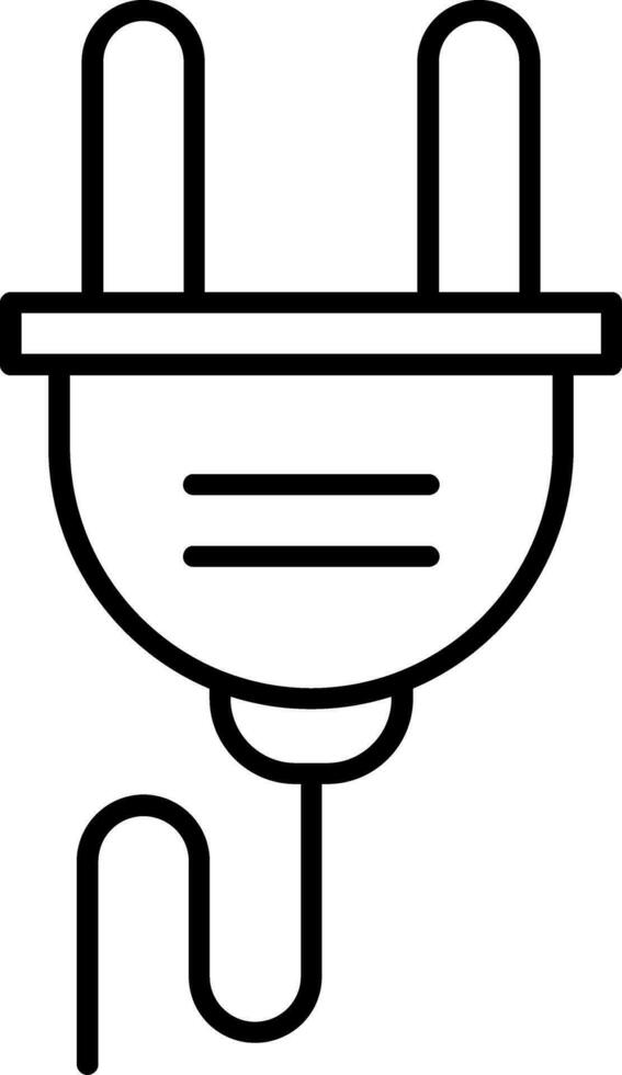 Plug Line Icon vector
