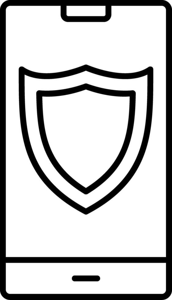 Shield Line Icon vector