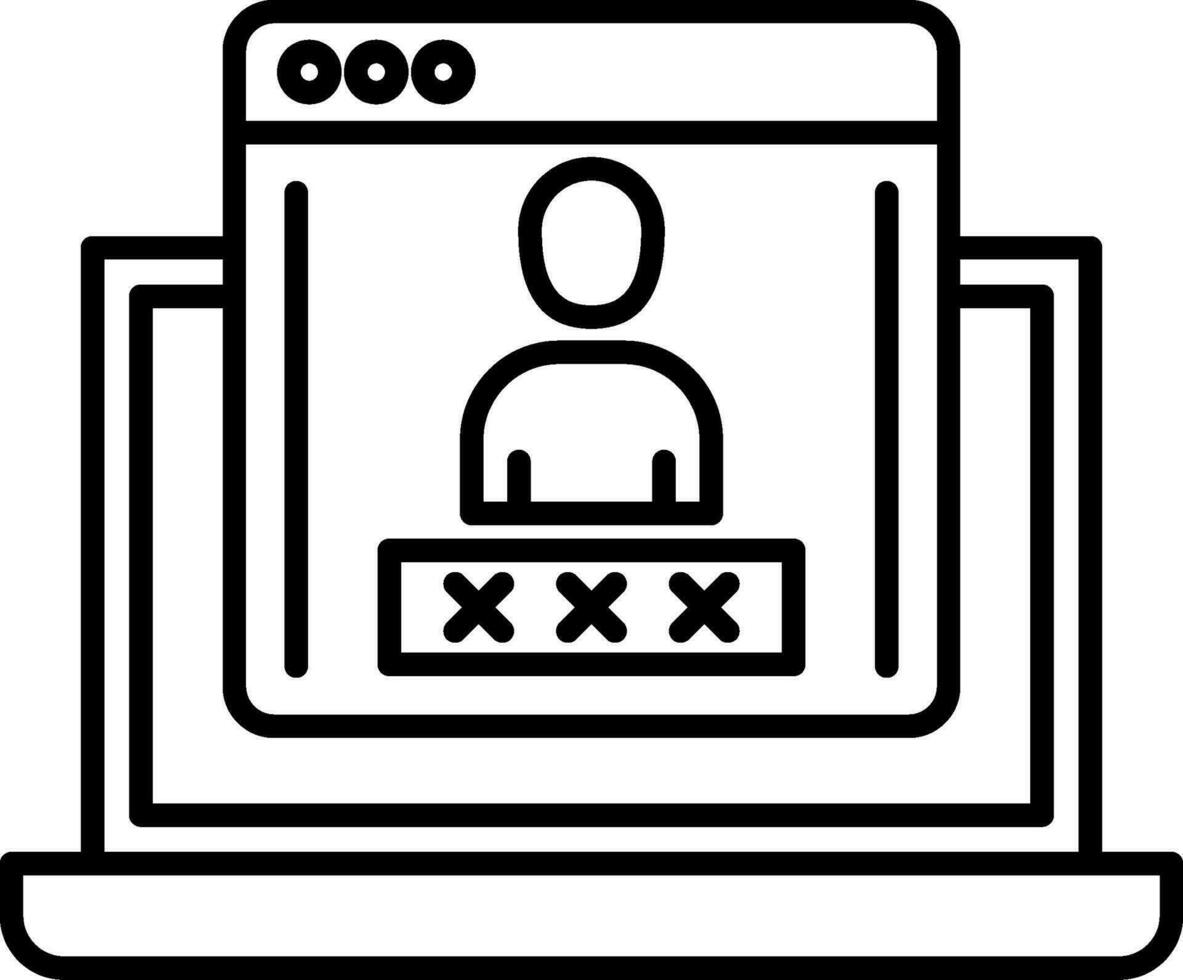Medical App Line Icon vector