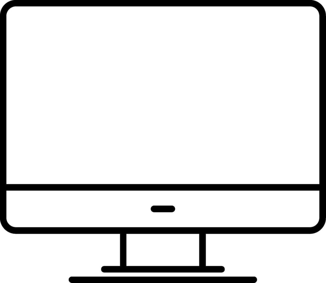 Personal computer Line Icon vector