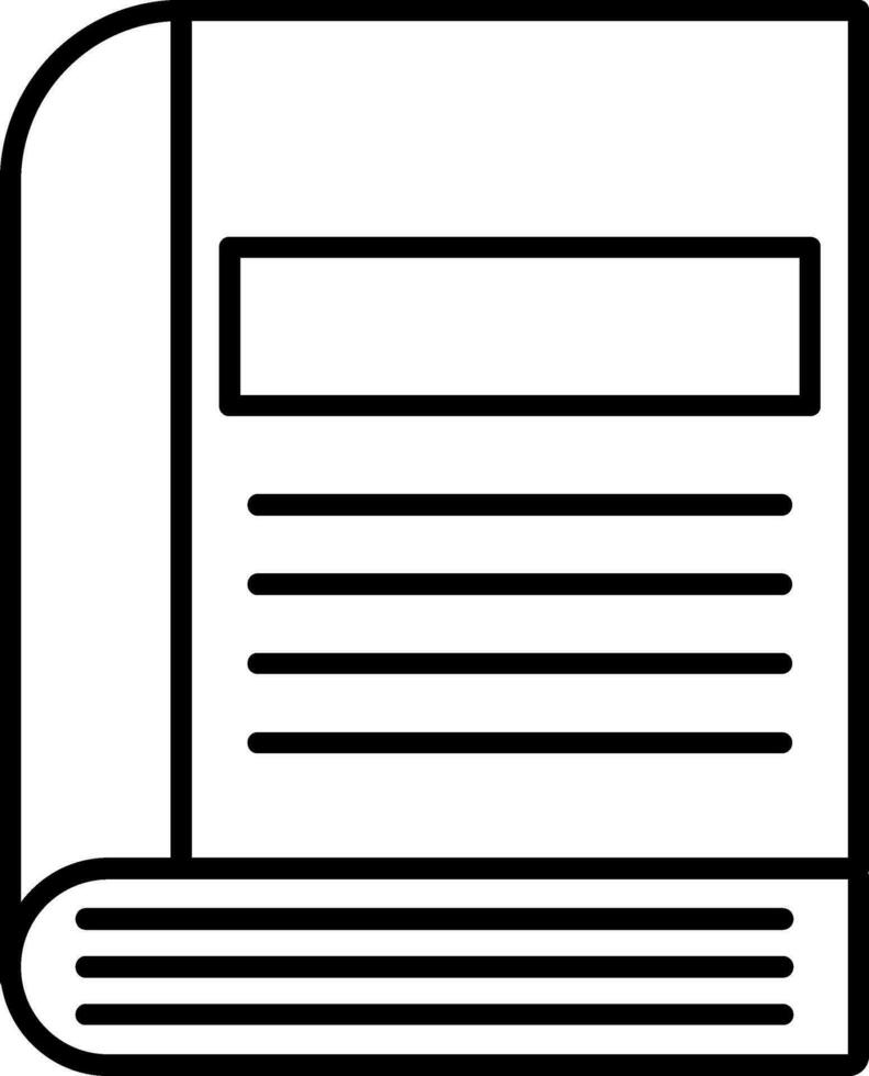 Book Line Icon vector