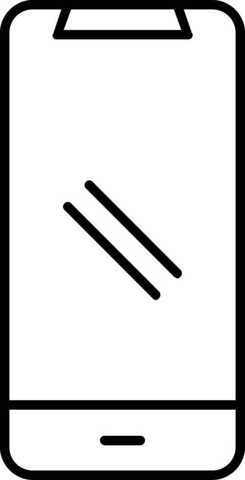 Smartphone Line Icon vector
