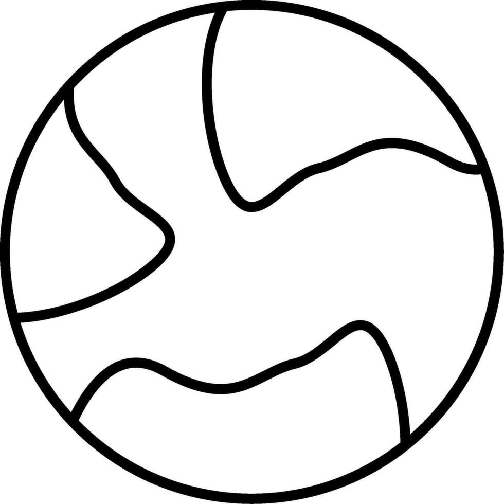 Earth Line Icon vector