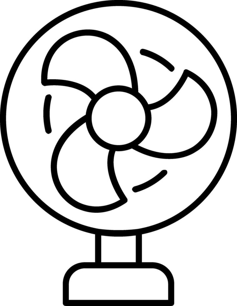 Fan Line Icon vector