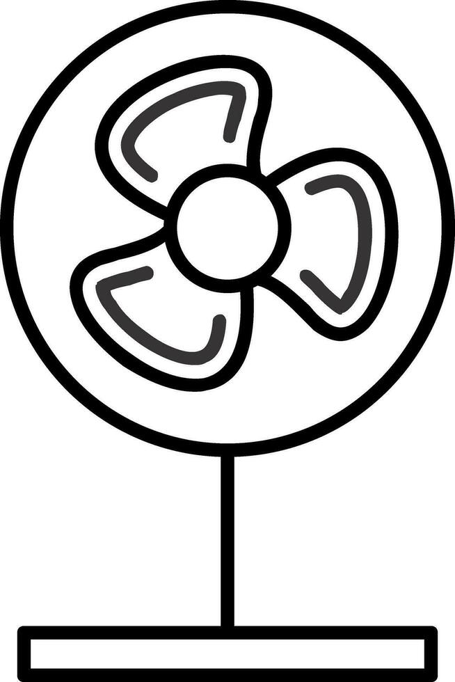 Fan Line Icon vector