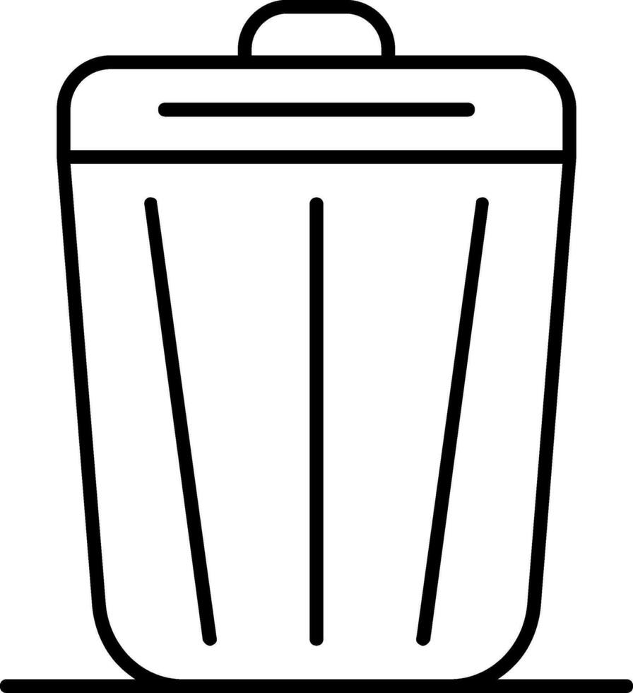 Trash Line Icon vector