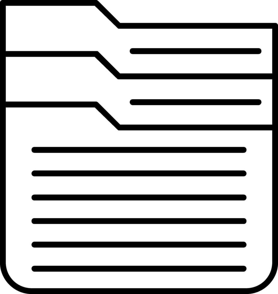 Archive Line Icon vector