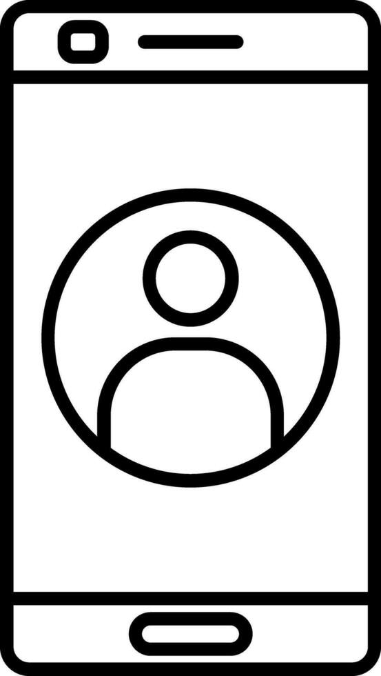 User Line Icon vector