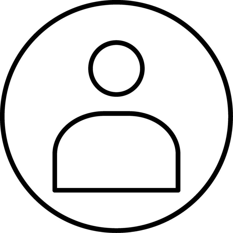 User Line Icon vector