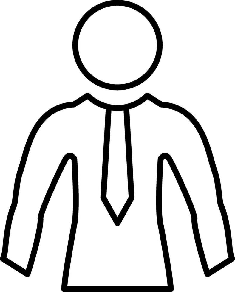 Businessman Line Icon vector