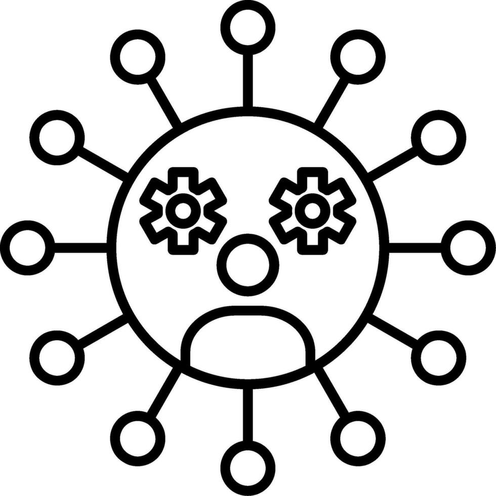 Social Network Line Icon vector
