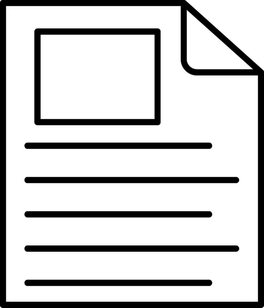 File Line Icon vector