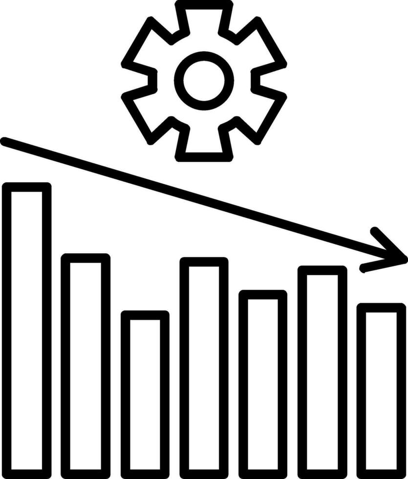 icono de línea de gestión vector