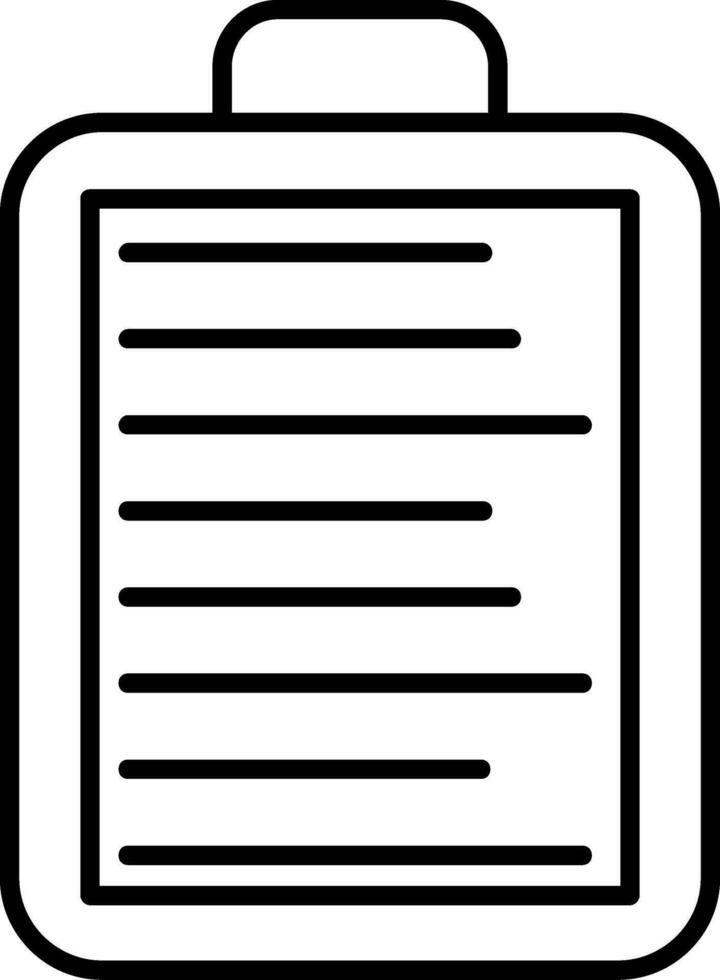 List Line Icon vector
