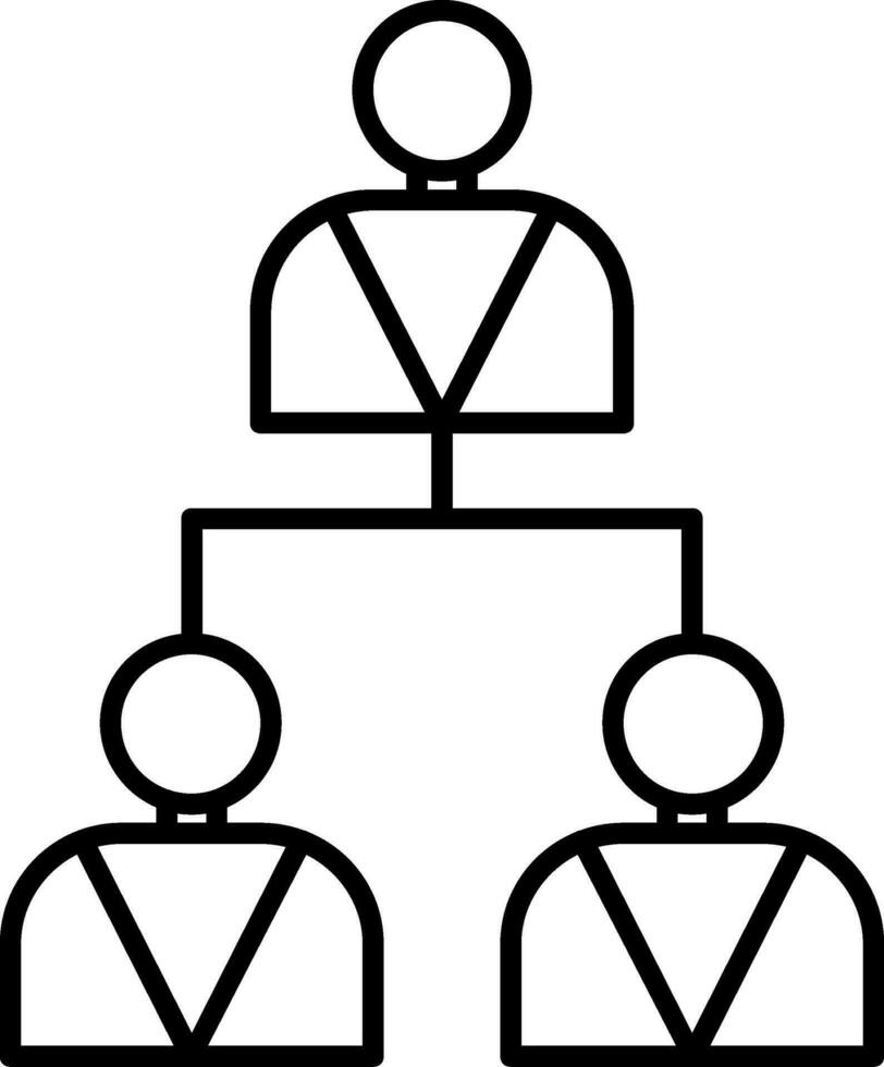 Hierarchy Line Icon vector
