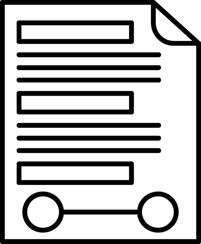 Agreement Line Icon vector