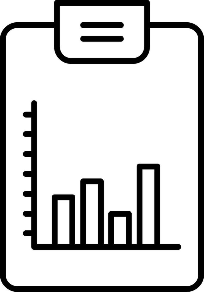 Bar Chart Line Icon vector