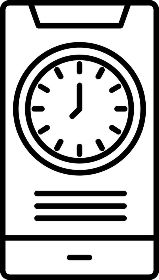 icono de línea de tiempo vector