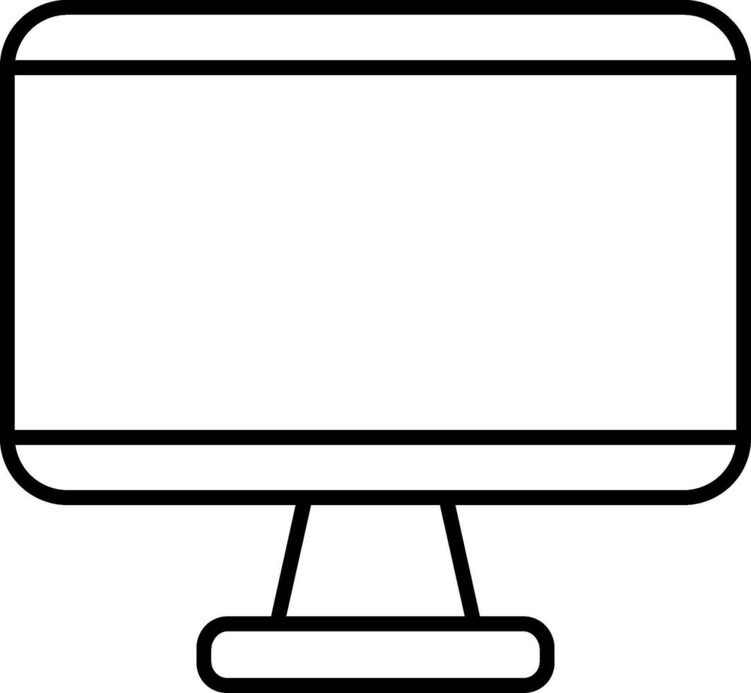 Monitor Line Icon vector