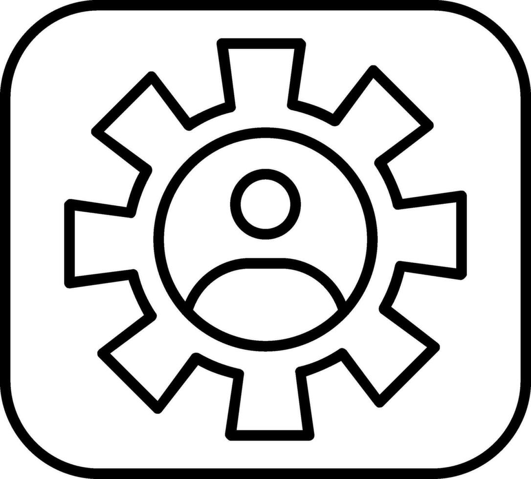 Setting Line Icon vector