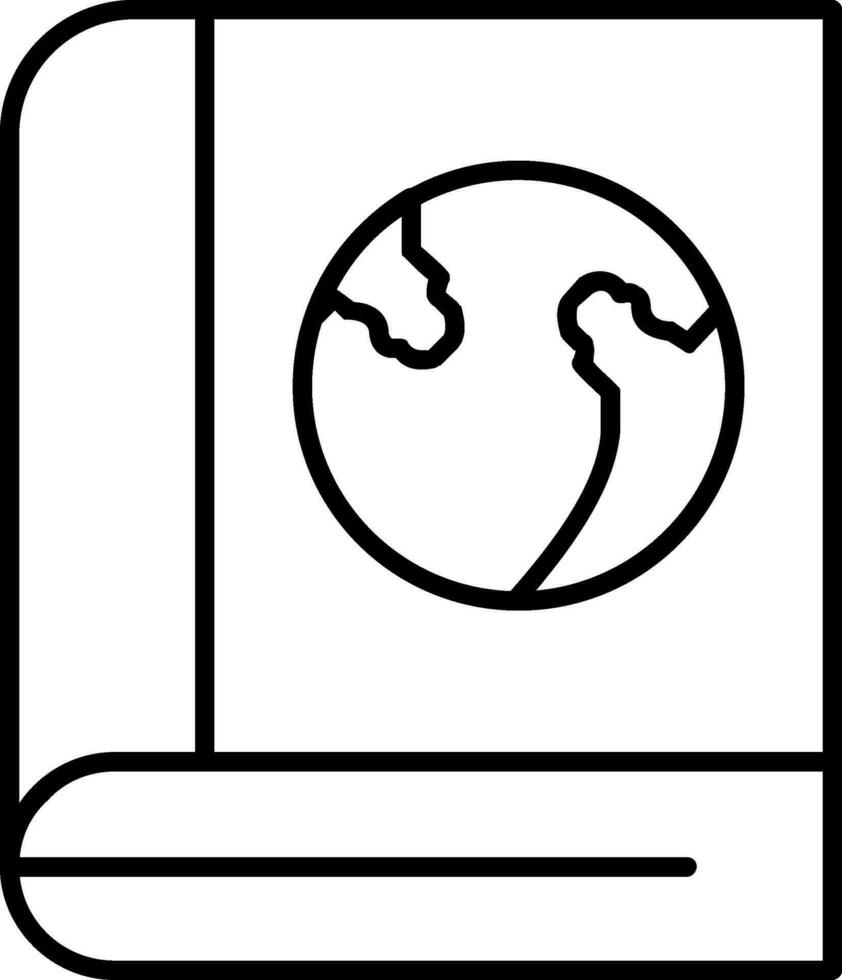 Encyclopedia Line Icon vector