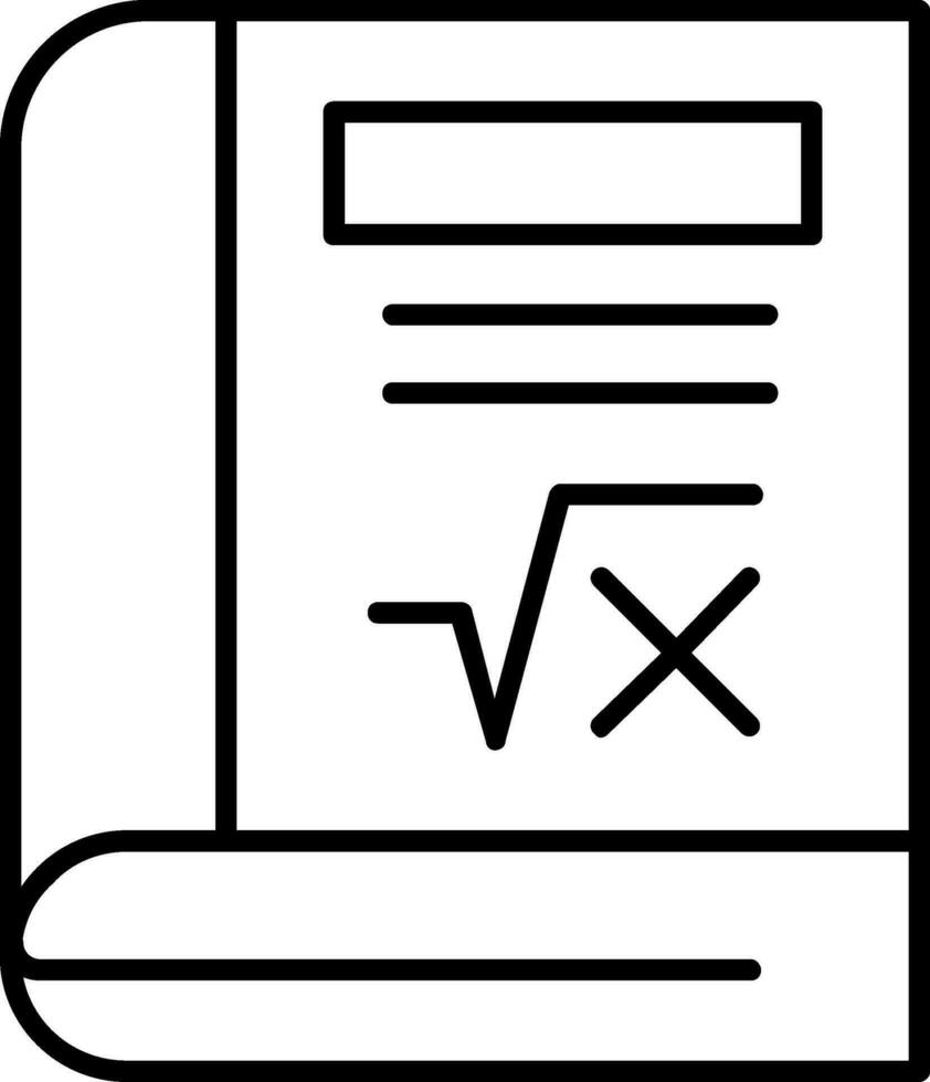 Book Line Icon vector