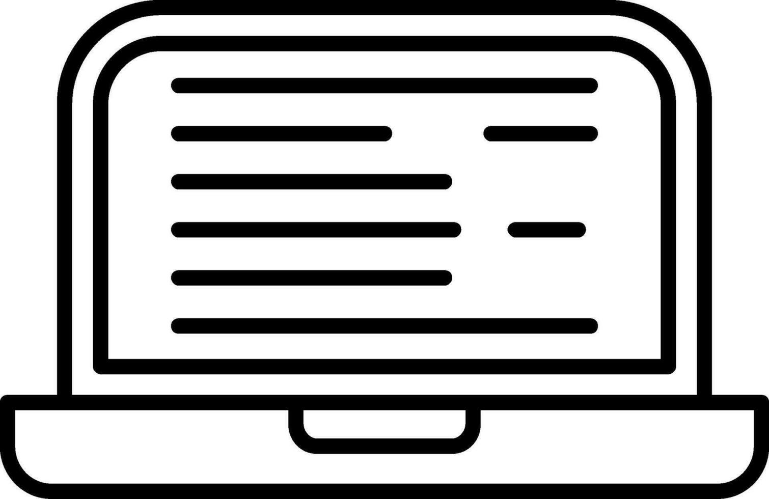 Test Line Icon vector