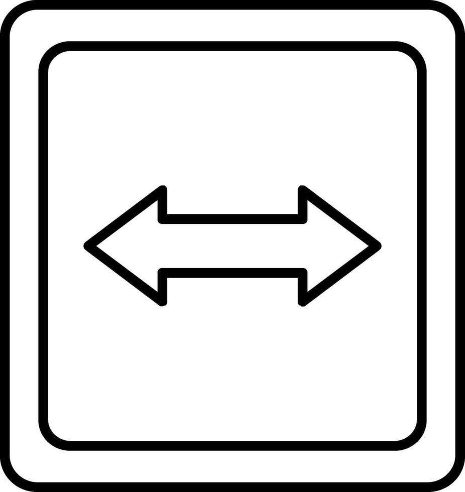 Opposite Line Icon vector
