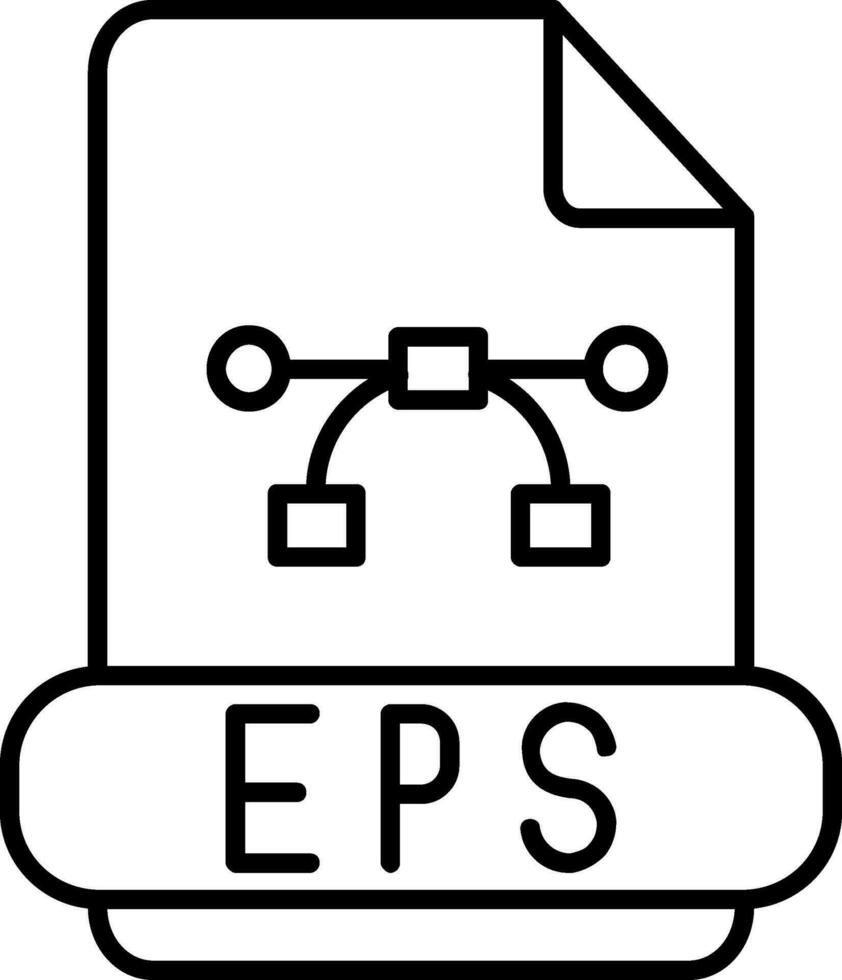 Eps Line Icon vector