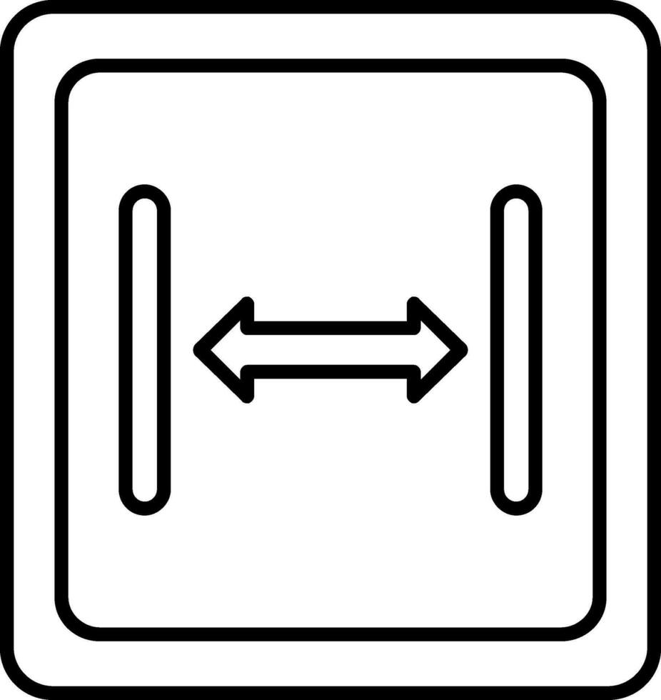 Size Line Icon vector