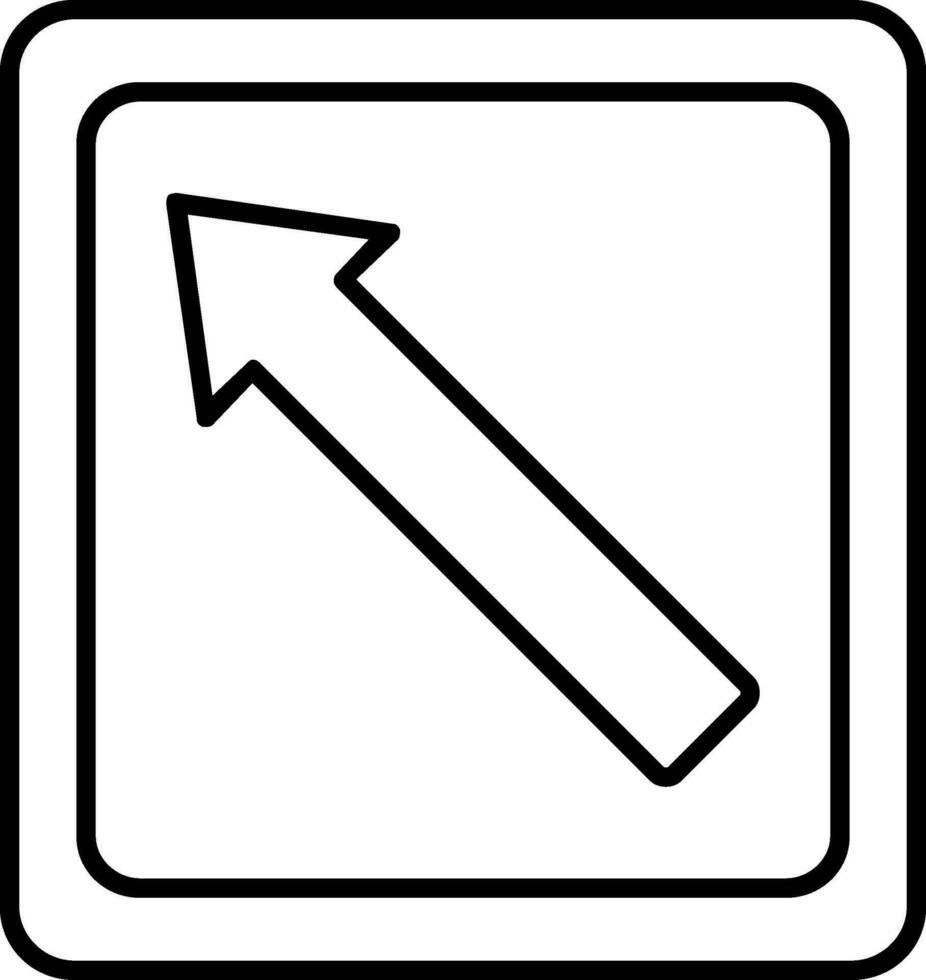 Arrow Left Line Icon vector