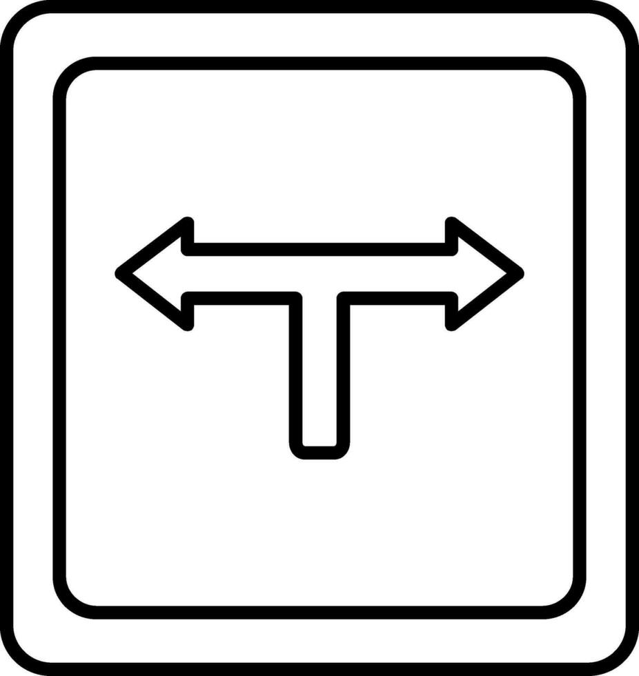 Direction Line Icon vector