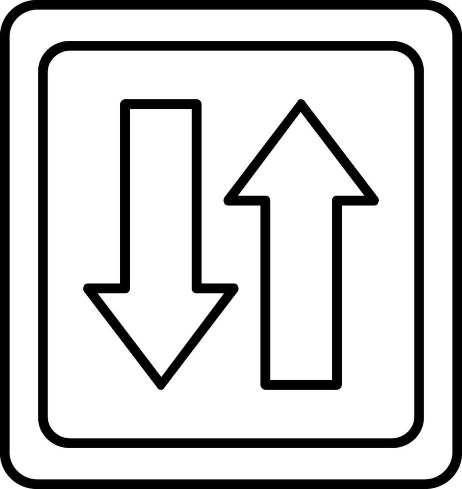 Transfer Line Icon vector