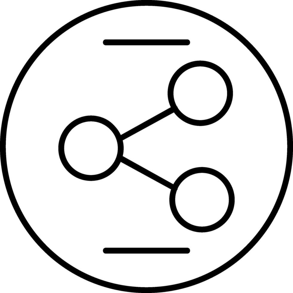 Share Line Icon vector