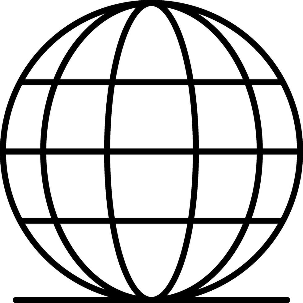 Worldwide Line Icon vector
