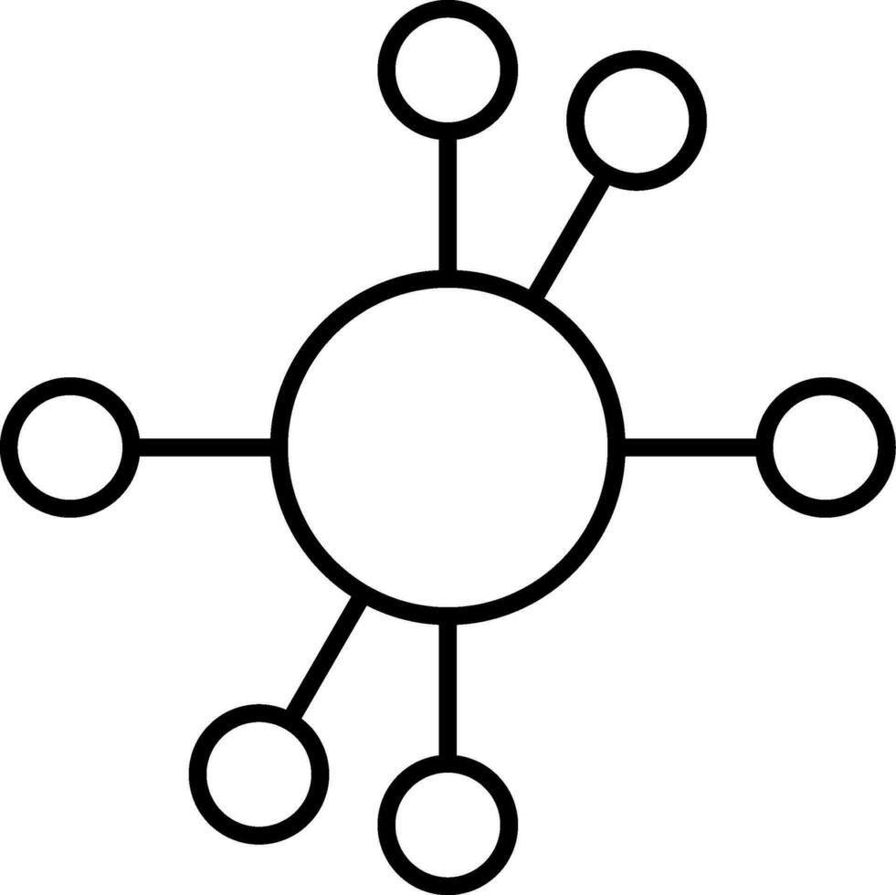 Diagram Line Icon vector