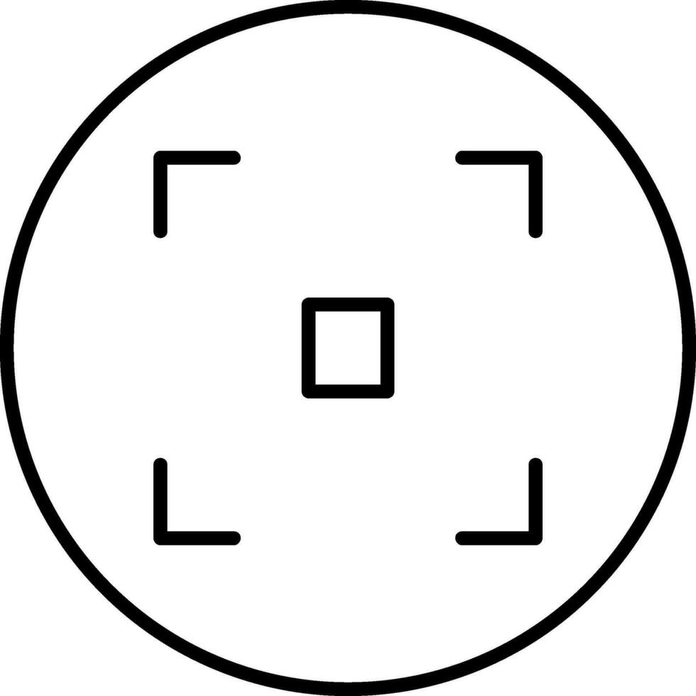 Focus Line Icon vector