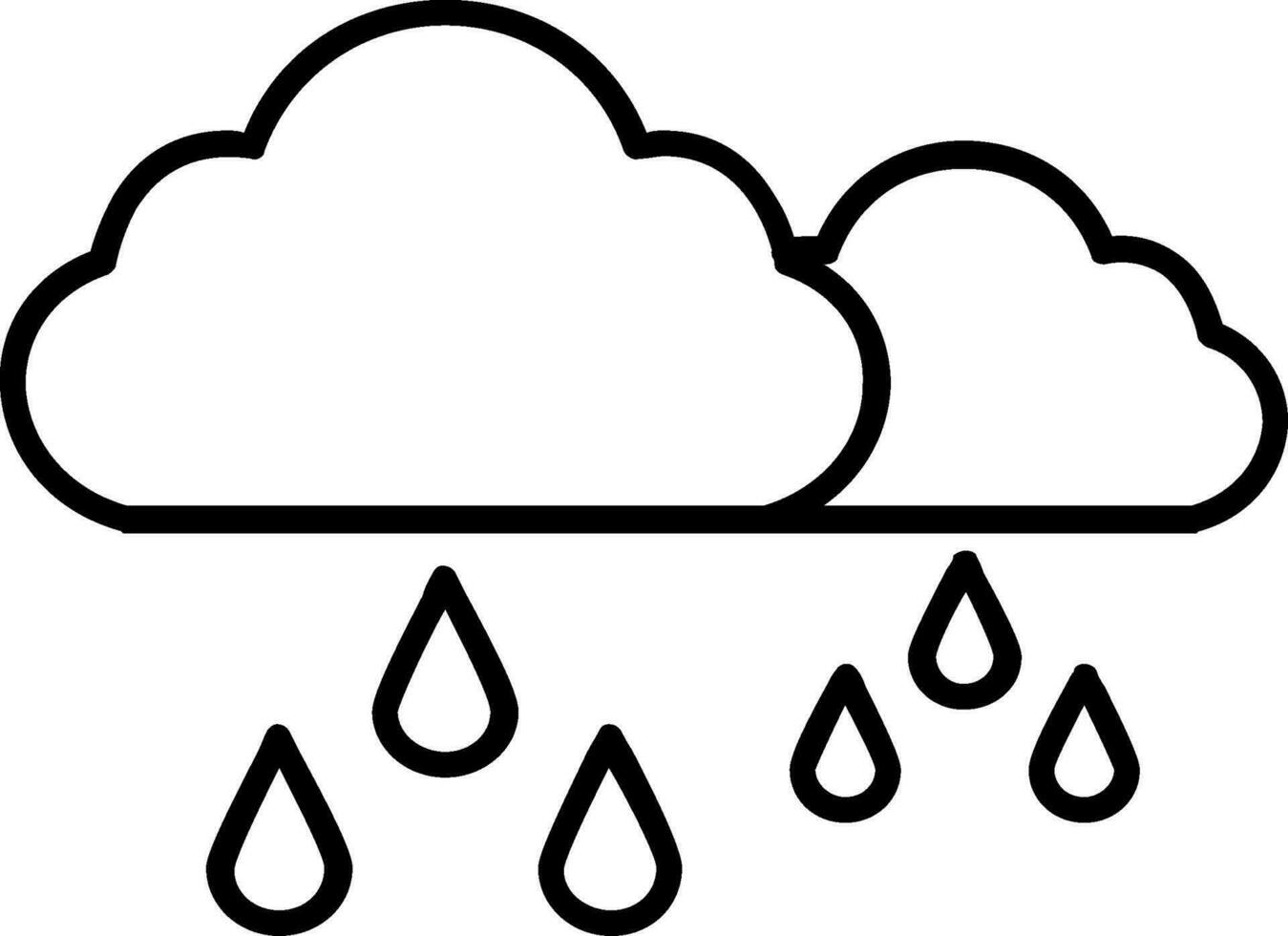 Rainy Line Icon vector