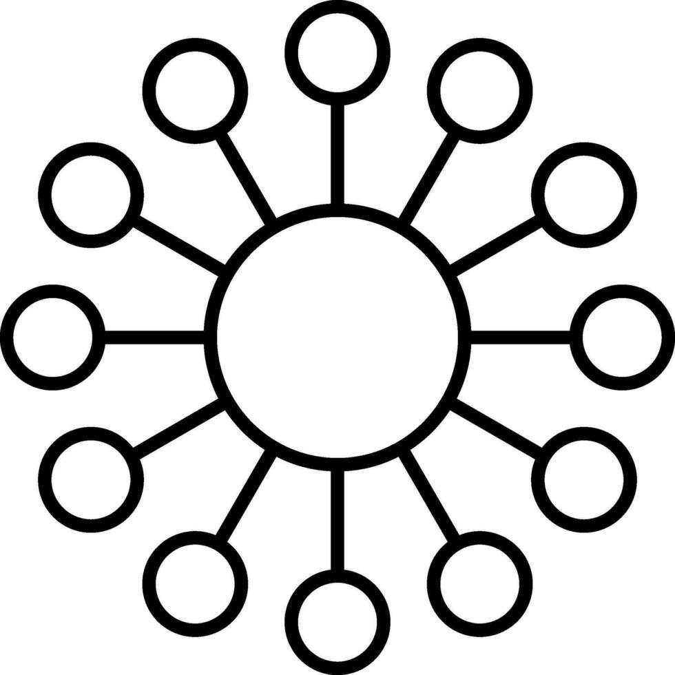 Diagram Line Icon vector