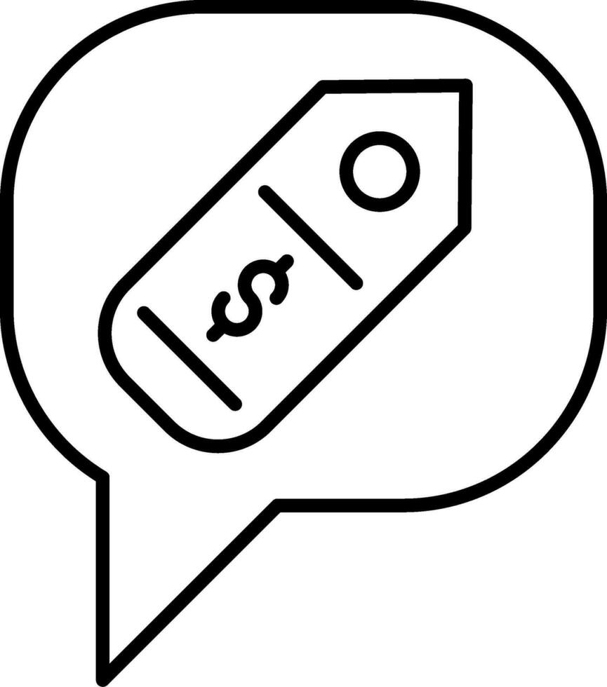 Chat Line Icon vector