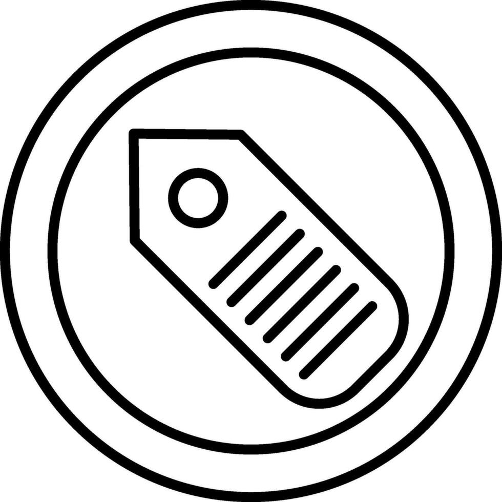 Tag Line Icon vector