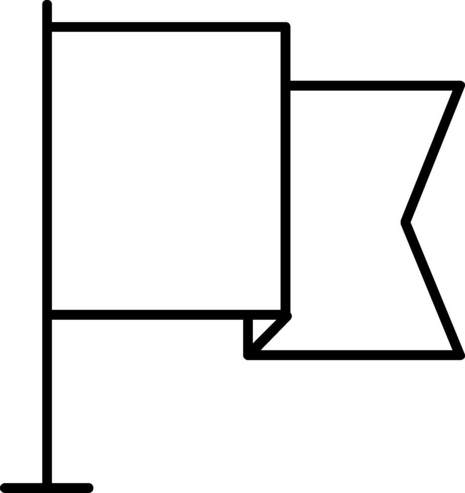 Flag Line Icon vector